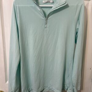 Peter Millar Mint Green Half-Zip Pullover